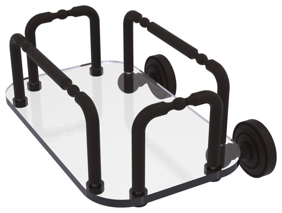Dottingham Wall Mounted Guest Towel Holder, Oil Rubbed Bronze