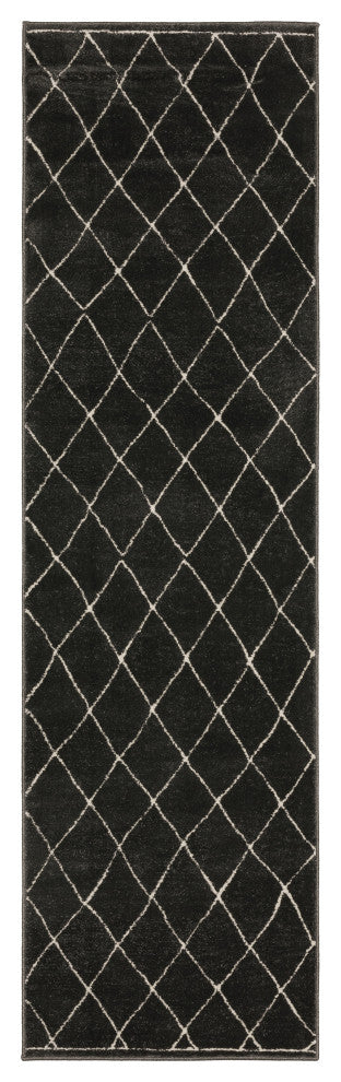 Oriental Weavers Raylan RAY12 Geometric Rug, Black, 6'7"x9'6"