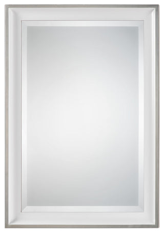 Lahvahn Mirror, White and Silver