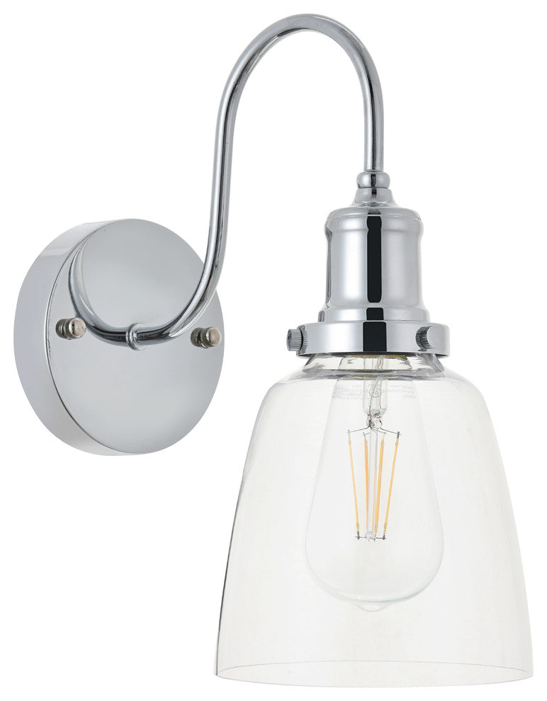 Chrome Finish 1-Light Wall Sconce