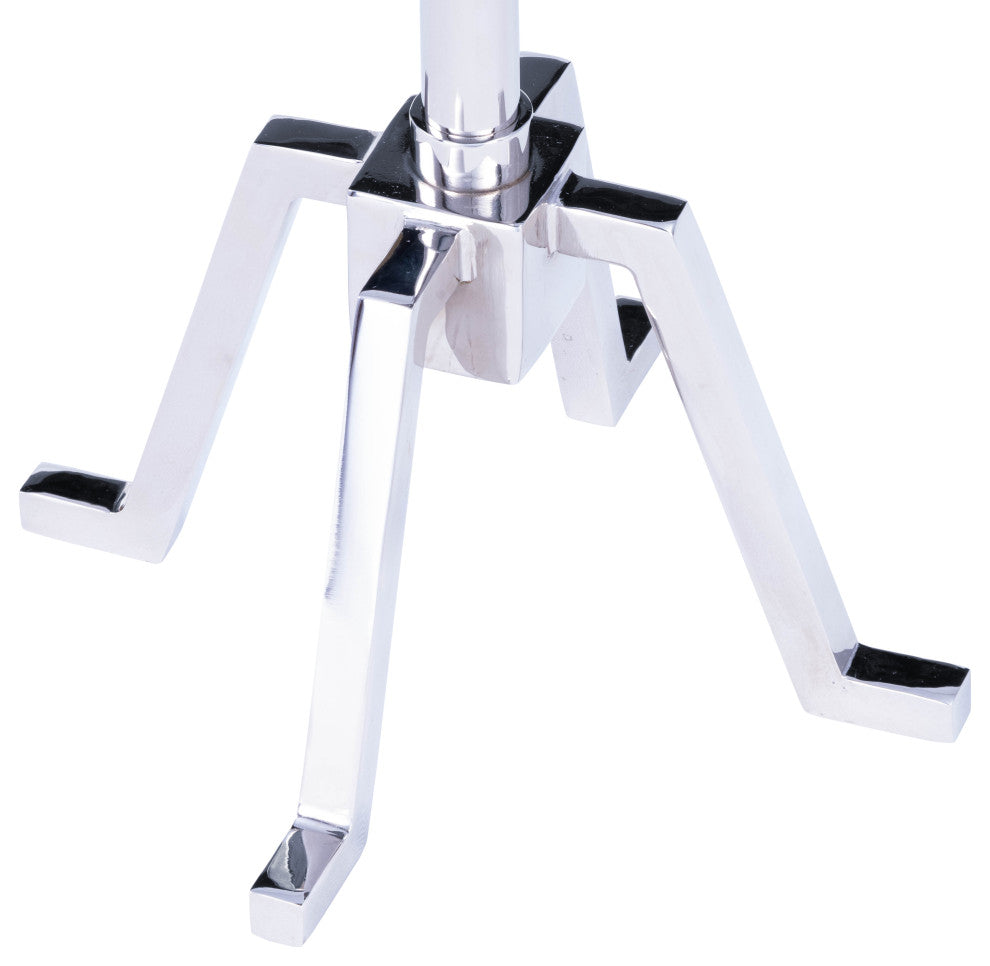 Butler Sash Metal and Marble End Table