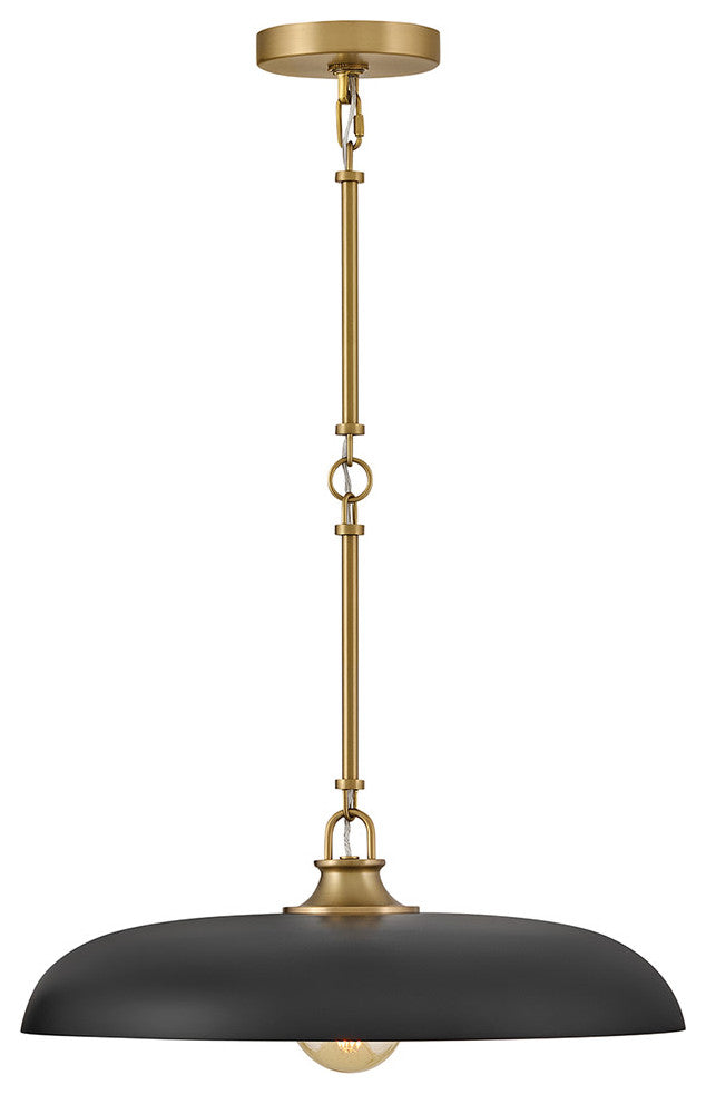 Hinkley Sadie Large Dome Pendant, Lacquered Brass