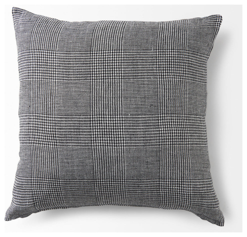 White and Black Pattern Throw Pillow Cover