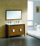 Fine Fixtures Imperial II 60" Double Sink Vanity, Wheat, With Mirror