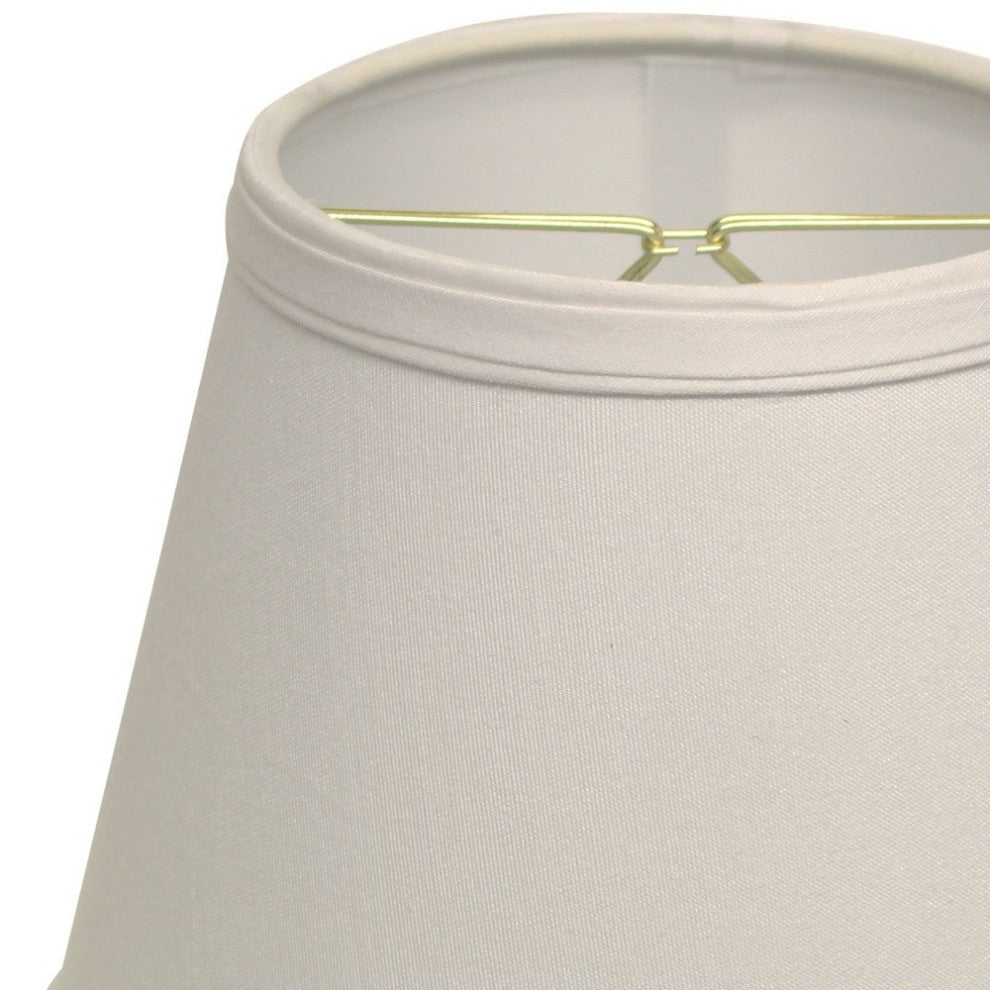 White No Slub Innsbruck Empire Lamp Shade 8" Bottom