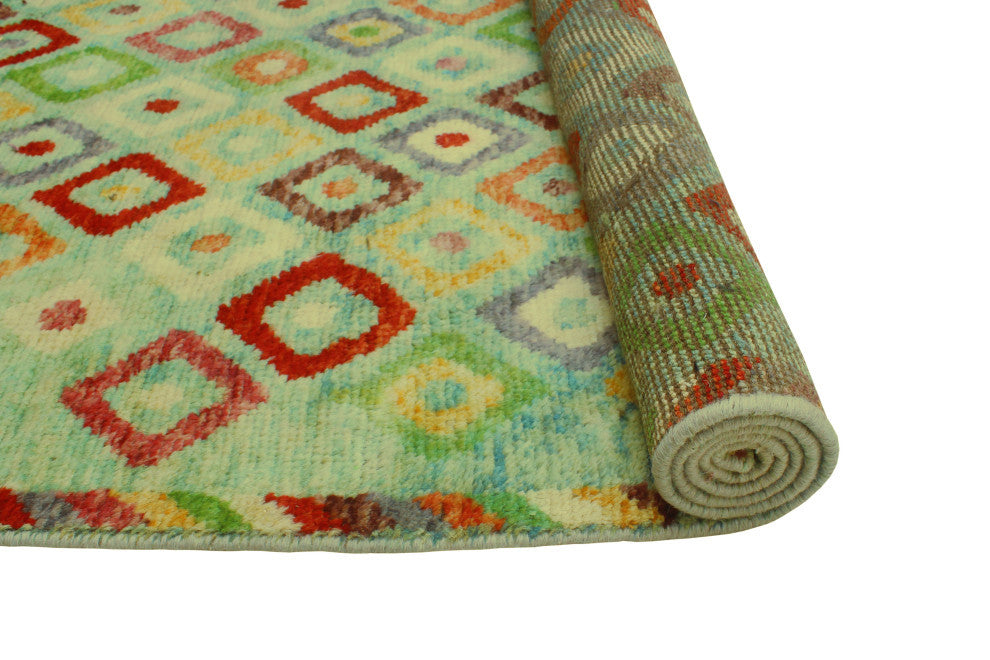 Balochi Aymme Red/Orange Rug, 6'5x9'8