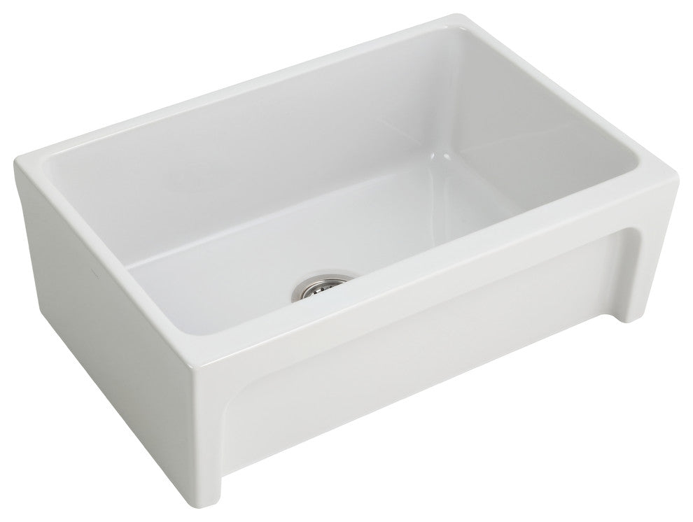 Opera Farmhouse Fireclay 30 in. Single Bowl Kitchen Sink
