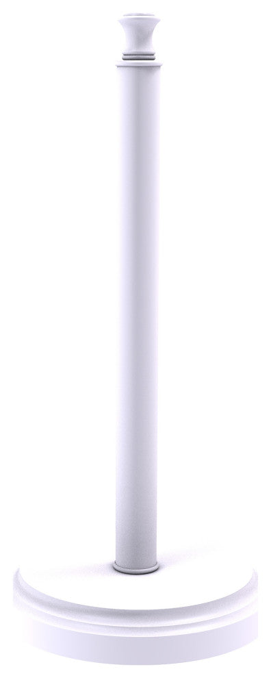 Carolina Counter Top Paper Towel Stand, Matte White