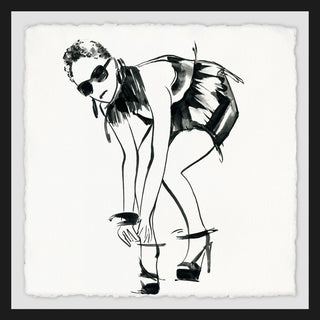 "Bend and Buckle" Framed Painting Print, 12"x12"