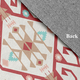 Bombay Medallion Spring Chenille Rug, Ligonberry Red, 5'x7'