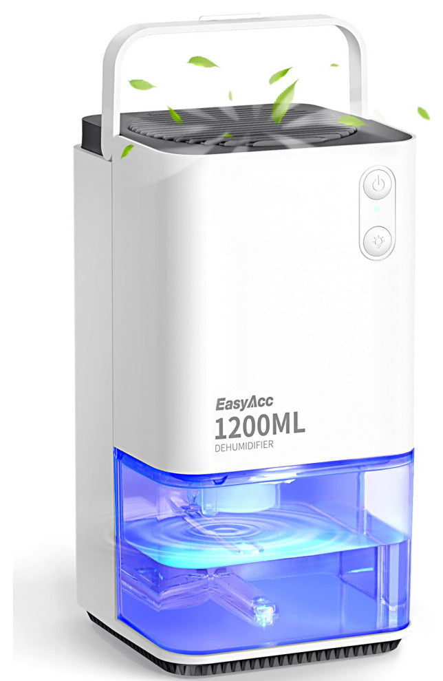 Dehumidifier, 2 in 1 Air Purifier and Dehumidifier combo, 100oz Water Tank., 40 Oz White