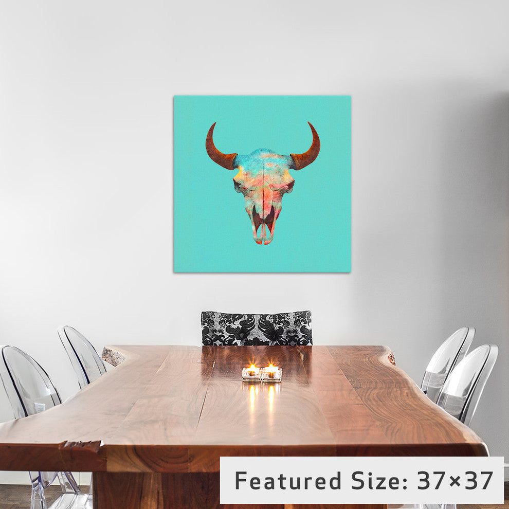"Turquoise Sky Gallery" by Terry Fan, 12x12x1.5"