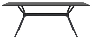 Compamia Air Rectangle Dining Table, 71", Black