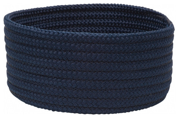 Colonial Mills Basket Simply Home Solid Navy Round