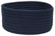 Colonial Mills Basket Simply Home Solid Navy Round