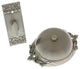 Genuine Solid Brass Craftsman Twist Bell, Satin Nickel