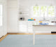 Dash & Albert Diamond Light Blue/Ivory Indoor/Outdoor Rug, Blue, 2'6" x 12'