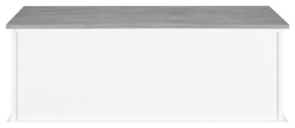 Coaster Traditional Wood 6-Drawer Rectangular Storage Bench in Gray