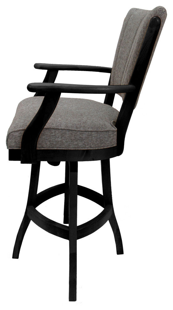 Classic Counter Bar Stools 26" 30" Extra Tall 34", Mojave Grey - Black, 26"