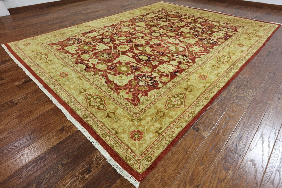 Traditional Floral Chobi Handmade Area Rug 9'x12', W2252