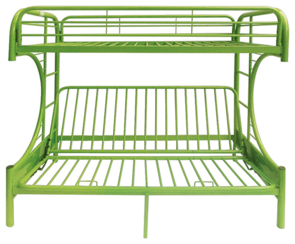 Eclipse Twin/Full/Futon Bunk Bed, Green