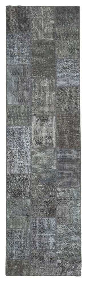 Rug N Carpet - Handwoven Oriental 2' 9" x 10' 0" Boho Patchwork Runner Rug