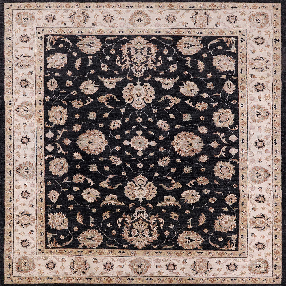 Ahgly Company Indoor Square Mid-Century Modern Area Rugs, 8' Square