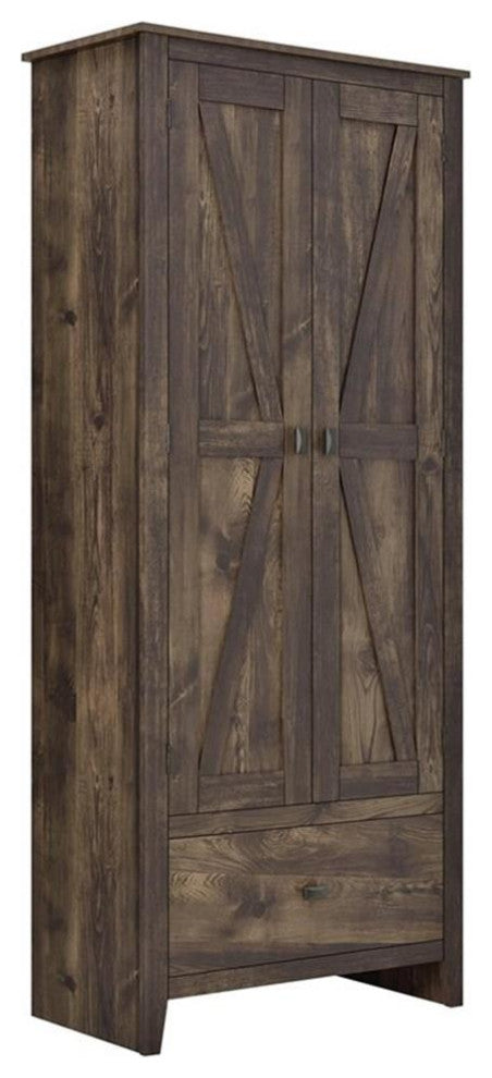 Systembuild Evolution Farmington 30" Wide Storage Cabinet - Rustic