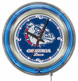 Gonzaga Neon Clock