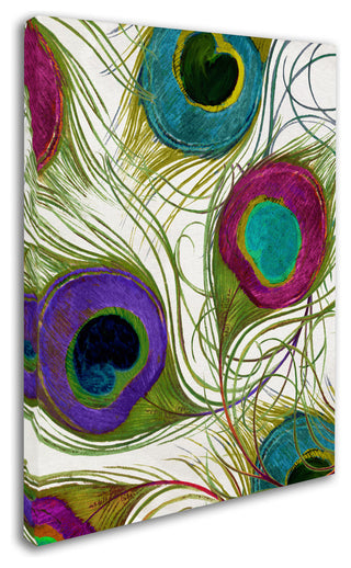 Color Bakery 'Peacock Feathers I' Canvas Art, 24"x32"
