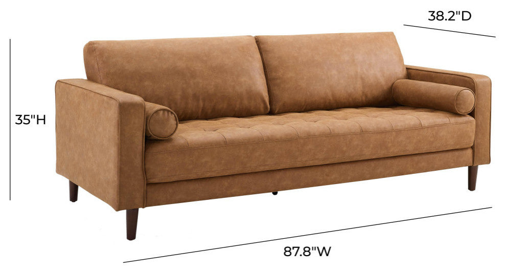 Cave Sofa 88" - Brown