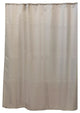 Extra Long Shower Curtain Polyester 12 Rings 79L x 71W, Taupe