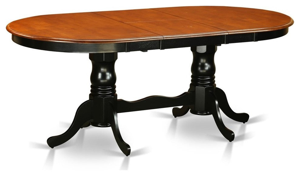 Plainville Table With 18" Butterfly Leaf, Black and Cherry