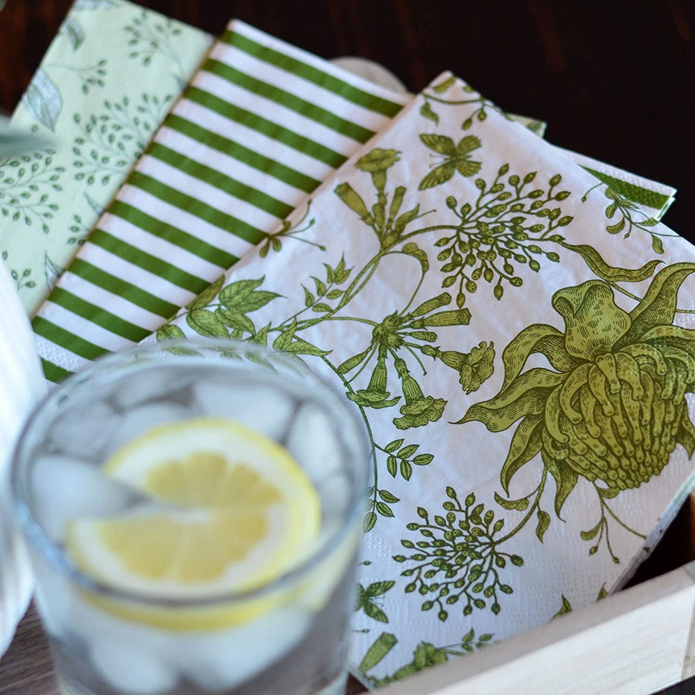 60 Count Green Garden Napkins