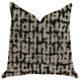 Modish Millie Luxury Throw Pillow in Black and Beige Tones, 12"x25"