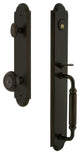 Arc 1-Piece Dummy Handleset, C Grip and Parthenon Knob, Timeless Bronze, 848685