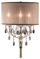 Cecelia Crystal Lamp With Antler Design Table Lamp