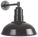 The 12" Westchester Industrial Barn Light with 11" Straight Arm , Dark Bronze