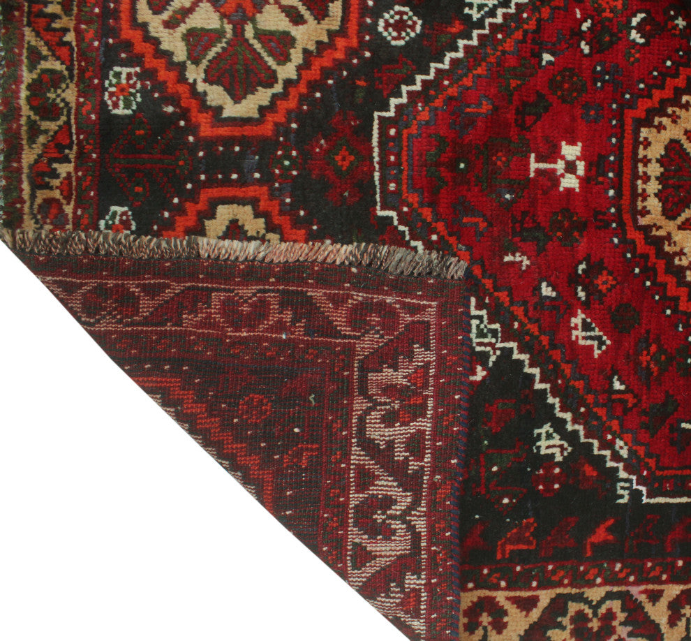 Fine Vintage Distressed Nevin Red Rug