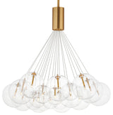 ET2 E25088 Burst 20 Light 35"W LED Multi Light Pendant - Gold / Clear