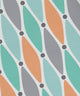 Wavy Splash, Geometric Print Napkin, Aqua, Set of 4