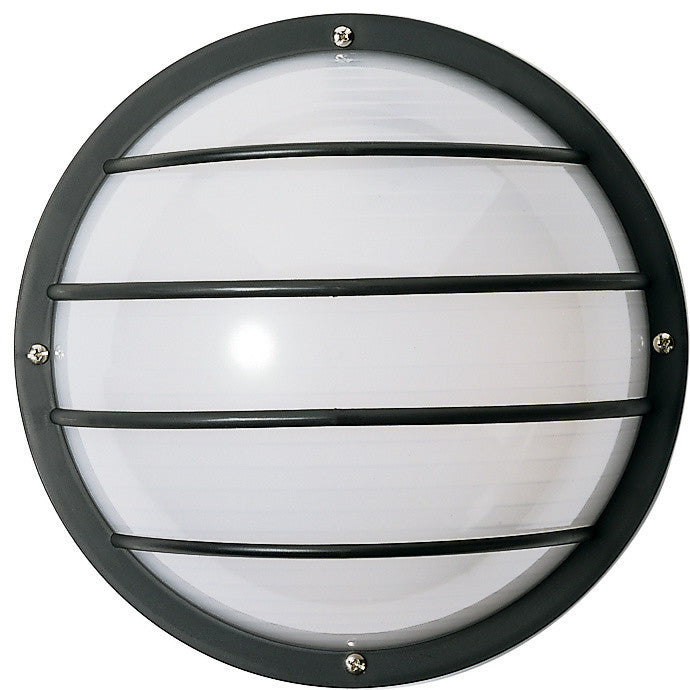 1 Light 10" Round Cage Wall Fixture Polysynthetic Body and Lens