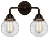 Beacon Bath Vanity Light, Oil Rubbed Bronze, Clear, Clear
