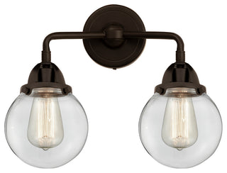 Beacon Bath Vanity Light, Oil Rubbed Bronze, Clear, Clear