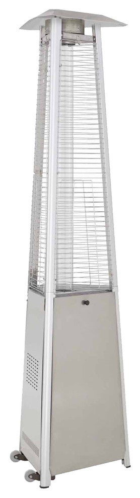 Az Patio Heaters Commercial Glass Tube Patio Heater, Stainless Steel