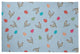 Chickens and Eggs Easter Chenille Rug, After Rain Blue, 2'x3'