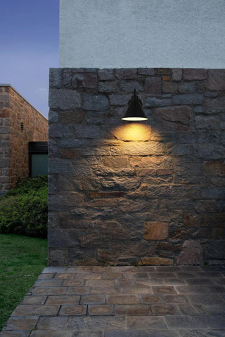 Home Living 8" Outdoor Wall Sconce, Black