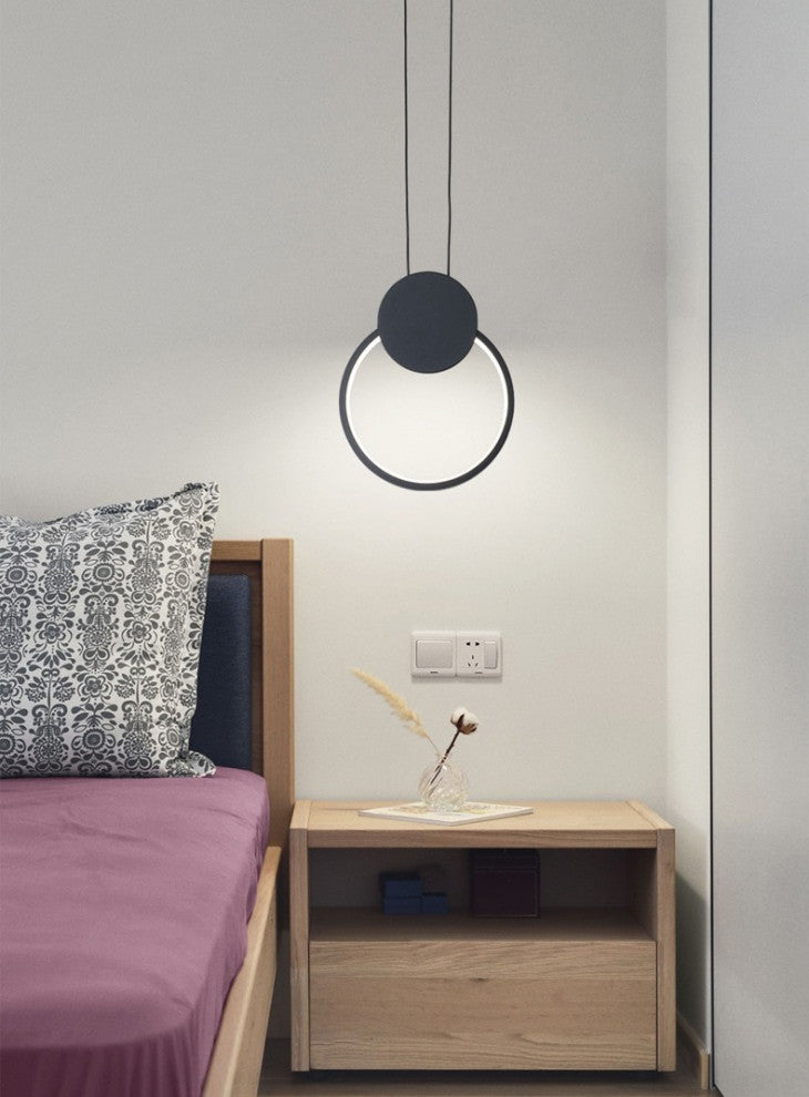 MIRODEMIÂ® Bouyon | Modern LED Minimalist Creative Long Pendant Light, Round