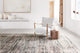 Viscose Polyester Theia Area Rug, Gray/Multi, 3'7"x5'2"