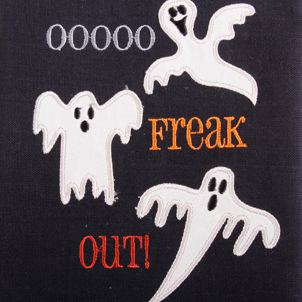 Assorted Halloween Embroidered Dishtowel, Set Of 3
